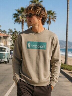 NWT Cotopaxi Icon Crew Sweatshirt-Pebble